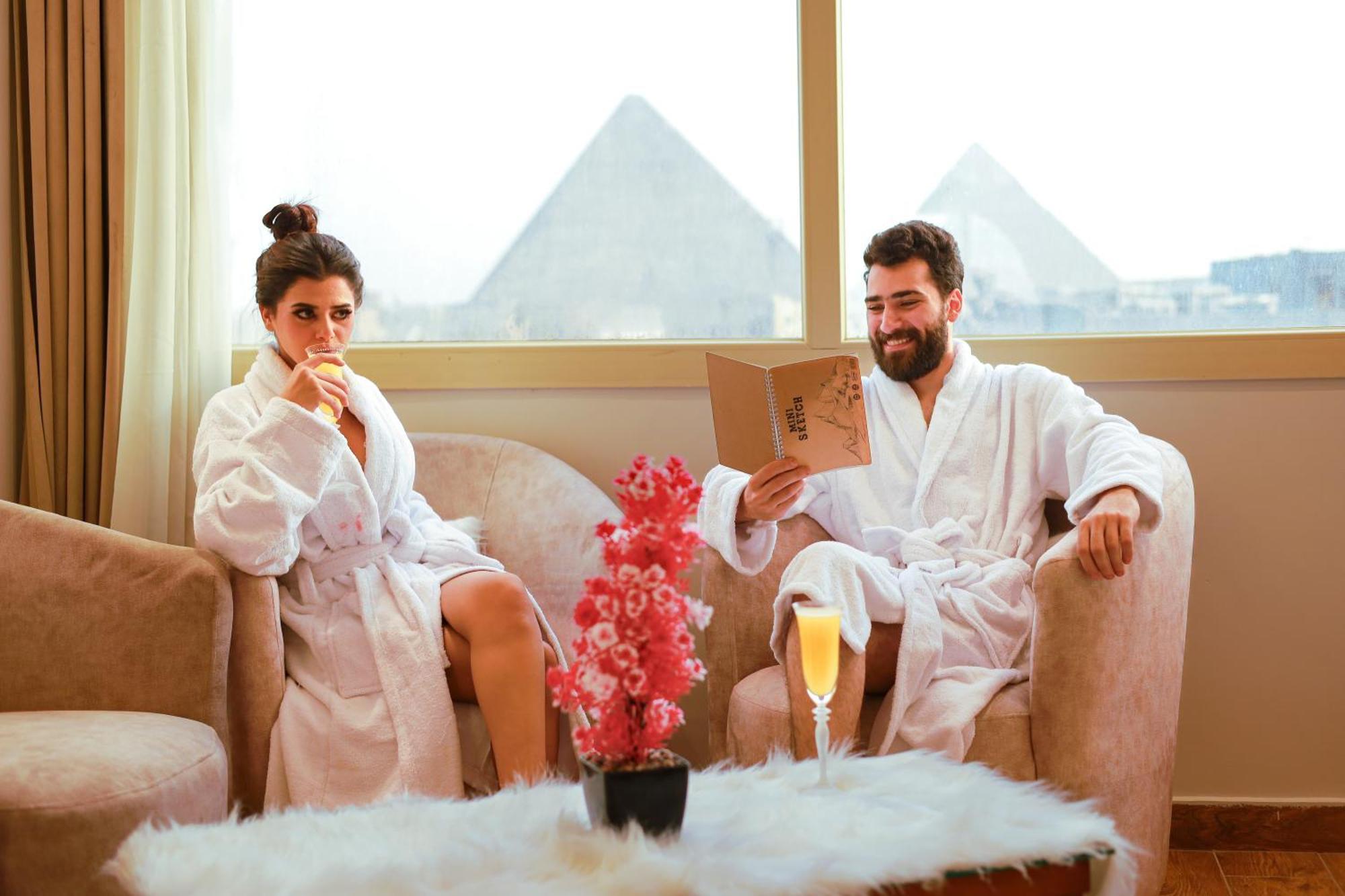 The Muse Pyramids Inn Kafret el-Gabal Eksteriør bilde